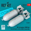 MK.36 bombs (2 pcs) (1000 lbs) for all US NAVY & RAF of WW2 (3D Printed) Scale 1:48 ResKit RS48-0548
