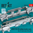 MBD3-U6-68 multiple bombs racks (2 pcs) (Su-17, Su-24, Su-27, Su-30) (3D Printed) Scale 1:48 ResKit RS48-0556