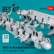 MBD3-U6-68 multiple bombs racks (2 pcs) (Su-17, Su-24, Su-27, Su-30) (3D Printed) Scale 1:48 ResKit RS48-0556
