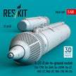S-25-O air-to-ground rocket (2 pcs) (Su-17M, Su-24M, Su-25SM, Su-27,MiG-27, MiG-29, YAK-130, Mi-24) (3D Printed) Scale 1:48 ResKit RS48-0558