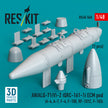 AN/ALQ-71(V)-2 (QRC-161-1) ECM pod (1pcs) (A-4, A-7, F-4, F-100, RF-101C, F-105) (3D Printed) Scale 1:48 ResKit RS48-0560