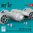 FAB-250 М-54 bombs (4 pcs) (MiG-21/23/27/29, Su-7/17/20/22/24/25/27/30/ YAK-130) (3D Printed) Scale 1:48 ResKit RS48-0565