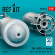 FAB-500 M-54 bombs (2 pcs) (Su-17, Su-22, Su-24, Su-25) (3D Printed) Scale 1:48 ResKit RS48-0568