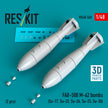 FAB-500 M-62 bombs (2 pcs) (Su-17, Su-22, Su-24, Su-25, Su-30) (3D Printed) Scale 1:48 ResKit RS48-0569