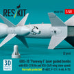 GBU-10 Paveway I laser guided bombs with BSU-37/B fin and BSU-3A/B wing (slow speed) thermally protected (2 pcs) (F-4D/E, F-111, A-6A, A-7E) (3D Printed) Scale 1:48 ResKit RS48-0576