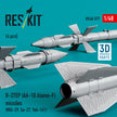R-27EP (AA-10 Alamo-F) missiles (4 pcs) (MiG-29, Su-27, Yak-141) (3D Printed) Scale 1:48 ResKit RS48-0577