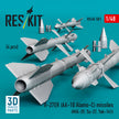 R-27ER (AA-10 Alamo-C) missiles (4 pcs) (MiG-29, Su-27, Yak-141) (3D Printed) Scale 1:48 ResKit RS48-0581