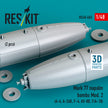 Mark 77 napalm bombs Mod. 2 (2pcs) (A-4, A-26K, F-4, AV-8B, F/A-18) (3D Printed) Scale 1:48 ResKit RS48-0603