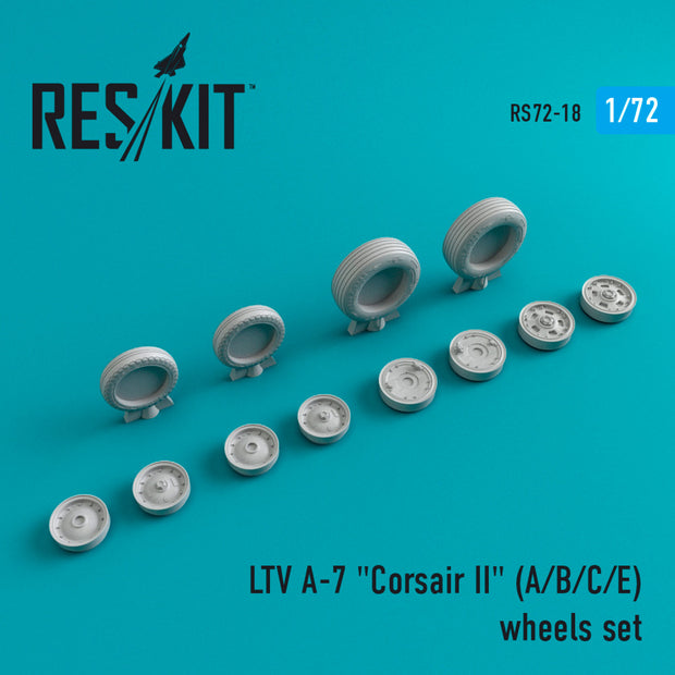 LTV A-7 (A,B,C,E) Corsair II Wheels set Scale 1:72 ResKit RS72-0018 for Aircraft Model Kit