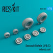 Dassault Rafale (A,B,C) Wheels set Scale 1:72 ResKit RS72-0032 for Aircraft Model Kit