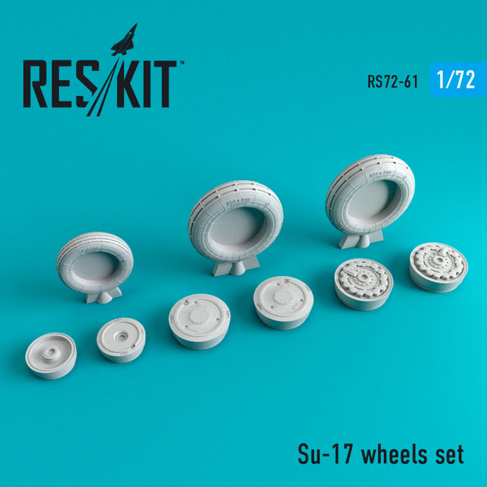 Sukhoi Su-17 Wheels set Scale 1:72 ResKit RS72-0061 for Aircraft Model Kit