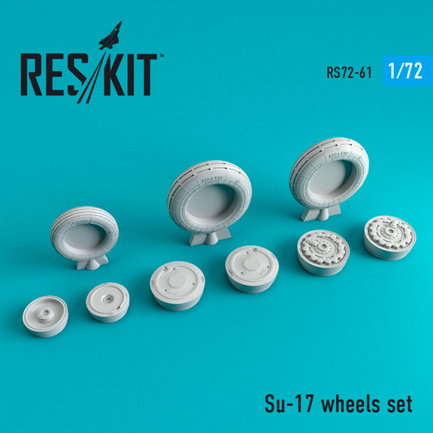 Sukhoi Su-17 Wheels set Scale 1:72 ResKit RS72-0061 for Aircraft Model Kit