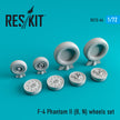 McDonnell Douglas F-4 (B,N) Phantom II Wheels set Scale 1:72 ResKit RS72-0064 for Aircraft Model Kit