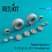 F-111 (E,F)/EF-111A Wheels set (weighted) Scale 1:72 ResKit RS72-0070 for Aircraft Model Kit