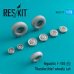 Republic F-105F Thunderchief Wheels set Scale 1:72 ResKit RS72-0077 for Aircraft Model Kit