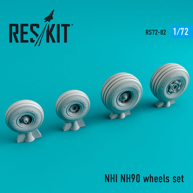 NHI NH90 Wheels set Scale 1:72 ResKit RS72-0082 for Helicopters Model Kit