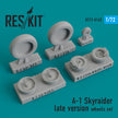 Douglas A-1 Skyraider (late version) Wheels set Scale 1:72 ResKit RS72-0165 for Aircraft Model Kit