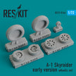 Douglas A-1 Skyraider (early version) Wheels set Scale 1:72 ResKit RS72-0166 for Aircraft Model Kit