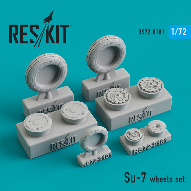 Sukhoi Su-7 Wheels set Scale 1:72 ResKit RS72-0181 for Aircraft Model Kit