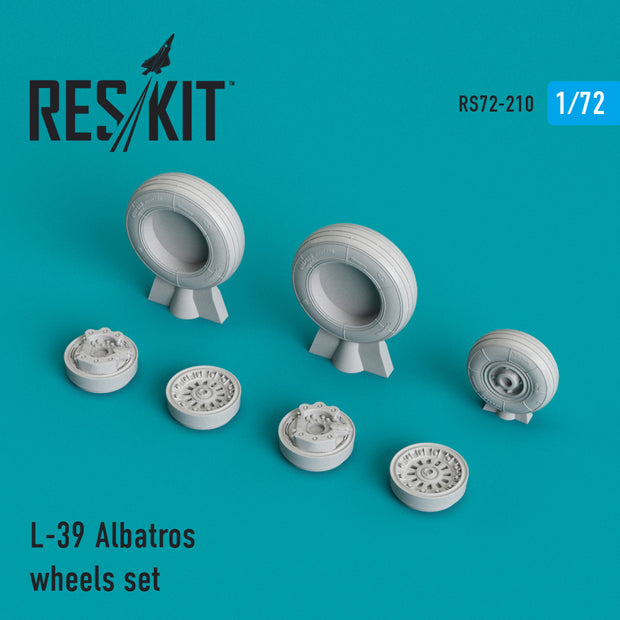 Aero L-39 Albatros Wheels set Scale 1:72 ResKit RS72-0210 for Aircraft Model Kit
