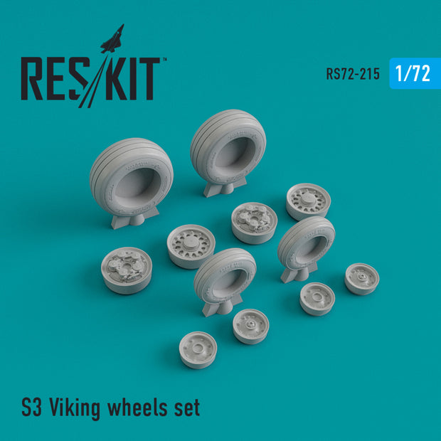Lockheed S-3 Viking Wheels set Scale 1:72 ResKit RS72-0215 for Aircraft Model Kit