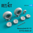 Messerschmitt Bf.110 (E,F,G) Wheels set Scale 1:72 ResKit RS72-0216 for Aircraft Model Kit