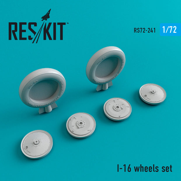 I-16 Wheels set Scale 1:72 ResKit RS72-0241 for Aircraft Model Kit