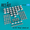 Antonov An-225 Mriya Wheels set Scale 1:72 ResKit RS72-0265 for Aircraft Model Kit