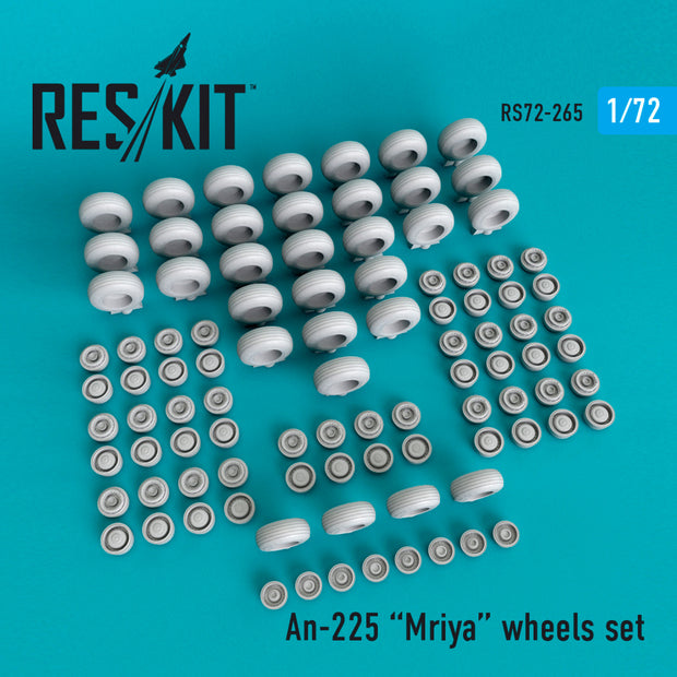 Antonov An-225 Mriya Wheels set Scale 1:72 ResKit RS72-0265 for Aircraft Model Kit