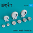 Gloster Meteor Wheels set Scale 1:72 ResKit RS72-0266 for Aircraft Model Kit