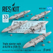 Triple Ejector Rack A/A37B-6 (TER-7) (5 pcs) (A-4, A-6, A-7, F-4, S-3,F-8, F-84F, F-100, F-105, F-15, A-1, A-10) Scale 1:72 ResKit RS72-0340 for Aircraft Model Kit