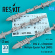 BRU-41/A Improved Multiple Ejector Rack (IMER) (3 pcs) (F/A-18A/B/C/D) Scale 1:72 ResKit RS72-0364 for Aircraft Model Kit