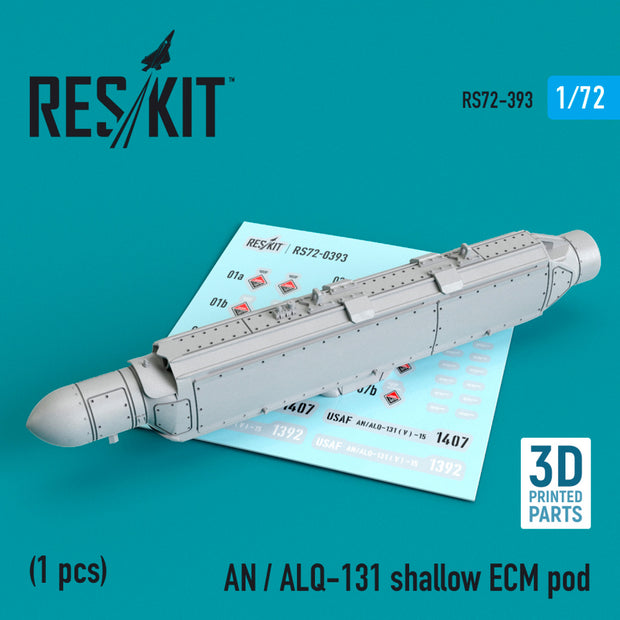 AN / ALQ-131 shallow ECM pod (3D Printing) Scale 1:72 ResKit RS72-0393 for Aircraft Model Kit
