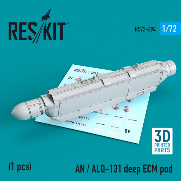 AN / ALQ-131 deep ECM pod (3D Printing) Scale 1:72 ResKit RS72-0394 for Aircraft Model Kit