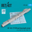 AN / ALQ-119 ECM pod (long length version) (A-7, A-10, F-4, F-16, F-105, F-111) (3D printing) Scale 1:72 ResKit RS72-0409 for Aircraft Model Kit