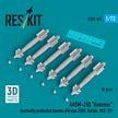 AASM-250 Hammer Thermally Protected Bombs (6 pcs) (Mirage 2000, Rafale, MiG-29) (3D Printed) Scale 1:72 ResKit RS72-0463