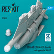 GBU-62 (JDAM-ER) Bombs with Pylons for MiG-29 Fulcrum (2 pcs) (3D Printed) Scale 1:72 ResKit RS72-0491 for Aircraft Model Kit