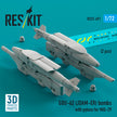 GBU-62 (JDAM-ER) Bombs with Pylons for MiG-29 Fulcrum (2 pcs) (3D Printed) Scale 1:72 ResKit RS72-0491 for Aircraft Model Kit