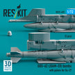 GBU-62 (JDAM-ER) Bombs with Pylons for Sukhoi Su-27 Flanker (2 pcs) (3D Printed) Scale 1:72 ResKit RS72-0492 for Aircraft Model Kit