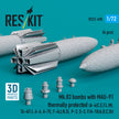 Mk.83 Bombs with MAU-91 Thermally Protected (4 pcs) (A-4E, A-4F, B-52G/H) (3D printed) Scale 1:72 ResKit RS72-0498 for Aircraft Model Kit