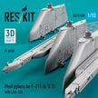 Pivot Pylons for F-111 (A,D,E) with LAU-105 (4 pcs) Scale 1:72 ResKit RS72-0500 for Aircraft Model Kit