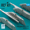 Pivot Pylons for F-111F with LAU-105 (4 pcs) Scale 1:72 ResKit RS72-0502 for Aircraft Model Kit