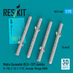 Matra Durandal (BLU-107) bombs (4 pcs) (F-15E, F-16, F-111E, Tornado, Mirage 2000) (3D Printed) Scale 1:72 ResKit RS72-0507