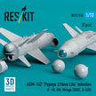 AGM-142 Popeye 2/Have Lite Missiles (2 pcs) (F-16I, Kfir, Mirage 2000C, B-52H) (3D Printed) Scale 1:72 ResKit RS72-0518 for Aircraft Model Kit