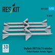 Skyflash (RB71/Av,71) Missiles (4 pcs) (British Phantom, Tornado, Viggen) (3D Printed) Scale 1:72 ResKit RS72-0520 for Aircraft Model Kit
