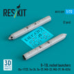 B-13L Rocket Launchers (2 pcs) (Su-17/22, Su-24, Su-25 ,MiG-27, MiG-29) (3D Printed) Scale 1:72 ResKit RS72-0529 for Helicopters / Aircraft Model Kit