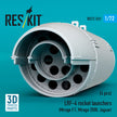 LRF-4 rocket launchers (4 pcs) (Mirage F.1, Mirage 2000, Jaguar) (3D Printed) Scale 1:72 ResKit RS72-0531