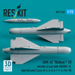 AGM-62 Walleye I ER missiles (2 pcs) with AN/AWG-16 data link pod (1 pcs) (A-4, A-6, A-7, F-4, F/A-18) (3D Printed) Scale 1:72 ResKit RS72-0532