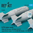 BL755 cluster bombs (4 pcs) (Alpha Jet, Buccaneer, BAE Hawk, Fiat G.91, Jaguar, Harrier, Hunter, F-4, F-5, MB-339, Tornado, J-22, MiG-27) (3D Printed) Scale 1:72 ResKit RS72-0535
