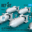 AN-M57 bombs (250 lbs, box-type fin) for all USAF & RAF of WW2 (8 pcs) (3D Printed) Scale 1:72 ResKit RS72-0537